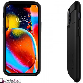 Spigen Slim Armor Cs dėklas - juodas (Apple Iphone 12 Mini) Spigen Slim Armor Cs dėklas - juodas (Apple Iphone 12 Mini)